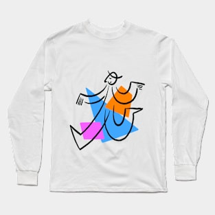 Funny person with hat Long Sleeve T-Shirt
